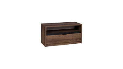 Arte Versatile Denver 09 Tv Cabinet - Oak Monastery & Black Gloss - W900mm X H450mm X D400mm - image 1