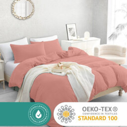 Pamposh Single Duvet Cover Set Pre-Washed Microfibre Bedding Set Comfort Lightweight Premium Quilt Cover Set With Zipper Closure - thumbnail 5