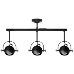 Long Life Lamps Company 3 Way Ceiling Spot Light Adjustable Eyeball Gu10 Black Metal Finish M0075-F - thumbnail 4