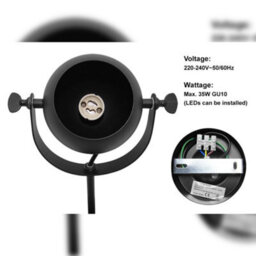 Long Life Lamps Company 3 Way Ceiling Spot Light Adjustable Eyeball Gu10 Black Metal Finish M0075-F - thumbnail 6