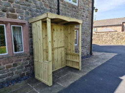 Churnet Valley Garden Furniture Ltd Large Poly Smoking Vaping Shelter - Outdoor Gazebo - Timber - L85 X W170 X H205 Cm - Minimal Assembly Required - thumbnail 5