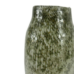 Vanity Living 35.5Cm Green Handmade Glass Vase, Decorative Vase For Living Room - thumbnail 4