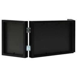 Berkfield Trifold Photo Frame Collage Black 28X18 Cm+2X - thumbnail 3