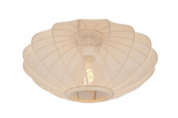 Lucide Corina - Flush Ceiling Light - 40 Cm - 1Xe27 - Cream - thumbnail 1