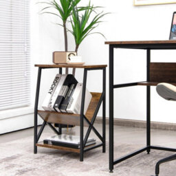 Record Holder Shelf 3-Tier Record Player Stand W/ Magazine Holder - thumbnail 3