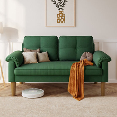 Bealife 2-Seater Sofa With Armrest And Side Pocket, Modern Fabric, 145 X 77 X 77 Cm - image 1