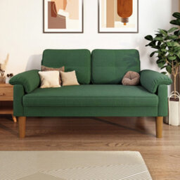 Bealife 2-Seater Sofa With Armrest And Side Pocket, Modern Fabric, 145 X 77 X 77 Cm - thumbnail 4