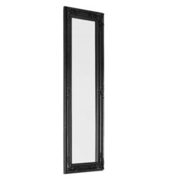 Julian Bowen Palais Black Dress Mirror, Wood Frame, Rectangular, Full Length, Freestanding, 130 X 40 X 3.5Cm - thumbnail 2
