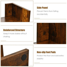 Costway 8 Tier Bookshelf Display Floor Standing Bookcase Storage Shelf For Living Room - thumbnail 9