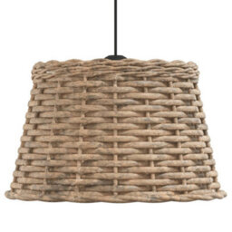 Walplus Ceiling Lamp Shade Brown 38X23 Cm Wicker - thumbnail 4