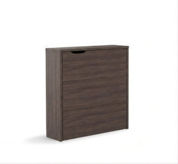 Arte Bed Concept Slim Oak Dunin Folding Desk 90Cm - Right-Hand Space-Saving Hidden Workspace - thumbnail 3