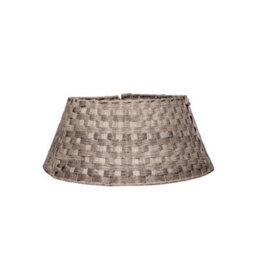 40Or58Cm Samuel Alexander Medium Kd Plastic Wicker Rattan Woven Christmas Tree Skirt In Grey - thumbnail 8