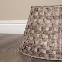 40Or58Cm Samuel Alexander Medium Kd Plastic Wicker Rattan Woven Christmas Tree Skirt In Grey - thumbnail 7