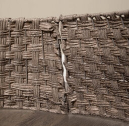 40Or58Cm Samuel Alexander Medium Kd Plastic Wicker Rattan Woven Christmas Tree Skirt In Grey - thumbnail 5