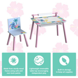 Disney Stitch Kids Table And Chair Set - Wooden Activity Table For Toddlers - thumbnail 4