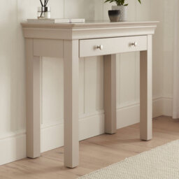 The Furniture Market Wilmslow Dove Grey Painted 1 Drawer Dressing Table Desk - thumbnail 2