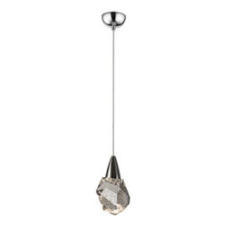 Luminosa Lighting Luminosa Aquaria Integrated Led Pendant Ceiling Light Chrome, Transparent 3000K 450Lm - Uk Stock - thumbnail 1