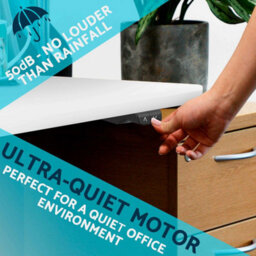 Dellonda White Electric Adjustable Office Standing Desk, Quiet & Fast 1200X600mm - thumbnail 3