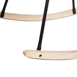 Beliani Rocking Chair Viken Fabric Taupe - thumbnail 7