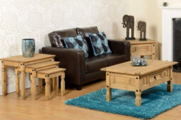 Seconique Tempo Two Seater Sofa In Brown Faux Leather Contemporary And Minimalist - thumbnail 2