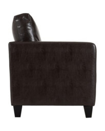 Seconique Tempo Two Seater Sofa In Brown Faux Leather Contemporary And Minimalist - thumbnail 5