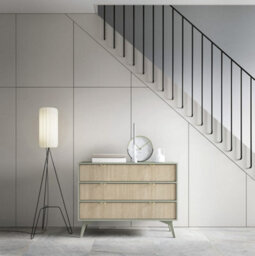 Arte Vibrant Forest Chest Of Drawers H800mm W1060mm D380mm In Green & Oak Scandi - Infuse Your Space With Freshness - thumbnail 7