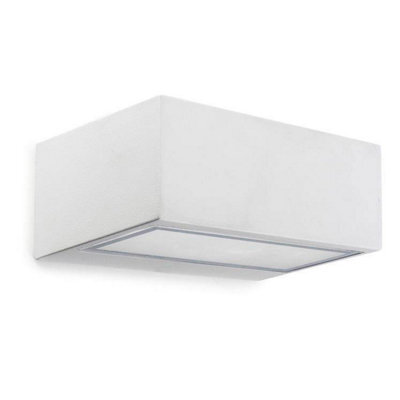 Luminosa Lighting Luminosa Nemesis Aluminium 1 Light Outdoor Wall Light White Ip44 - image 1