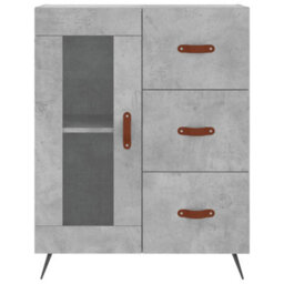 Berkfield Highboard Concrete Grey 69.5X34X180 Cm Engineered Wood - thumbnail 8