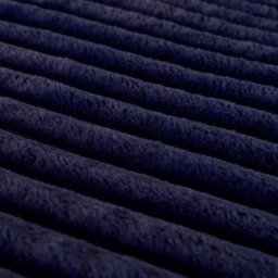 Ohs Ribbed Duvet Cover Faux Fur Winter Warm Bedding Set, Navy - King - thumbnail 3