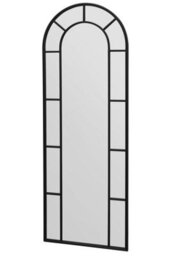 "Mirroroutlet - The Arcus - Black Framed Arched Leaner Garden Wall Mirror 67"" X 24"" (170 X 60 Cm)" - thumbnail 4