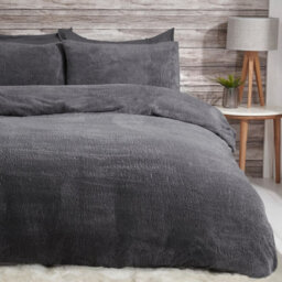 Smart Living Luxury Teddy Fleece Duvet Cover With Pillowcases - thumbnail 3