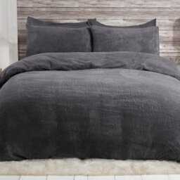 Smart Living Luxury Teddy Fleece Duvet Cover With Pillowcases - thumbnail 1