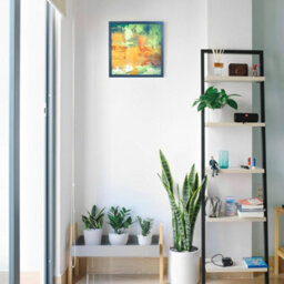 "AK Frames Sleek 12X12"" Navy Blue Thin Modern Picture Frame - Slim And Design For Posters, Prints And Photos - Elegant Wall Frame Decor" - thumbnail 4