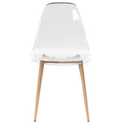 Beliani Set Of 4 Dining Chairs Takilma Transparent - thumbnail 5