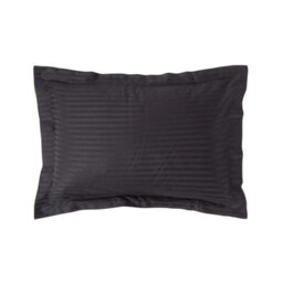 Homescapes Black Egyptian Cotton Satin Stripe Oxford Pillowcase 330 Tc