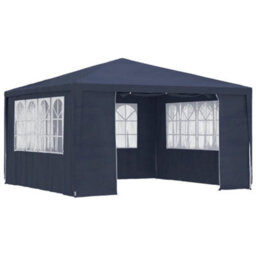 Walplus Professional Party Tent Garden Gazebo Canopy With Side Walls 4X4 M Blue - thumbnail 1