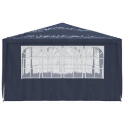 Walplus Professional Party Tent Garden Gazebo Canopy With Side Walls 4X4 M Blue - thumbnail 3