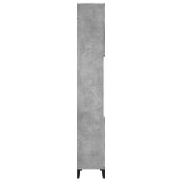 Berkfield Bathroom Cabinet Concrete Grey 30X30X190 Cm Engineered Wood - thumbnail 8