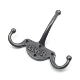 Oakcrafts - Gwr Railway Triple Coat Hook - 160mm X 125mm - thumbnail 3