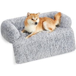 Songmics Generous Dog Sofa Bed, Calming Pet Couch Cover, Extra Large Size For Big Dogs, Grey Ombré - thumbnail 6