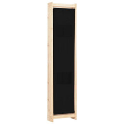 Vidaxl 4-Panel Room Divider Black 160X170X4 Cm Fabric Room Dividers - thumbnail 4