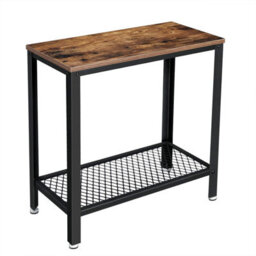 Songmics Industrial Side Table, End Table, Bedside Table With Mesh Shelf, Easy Assembly, Narrow And Space Saving In Living Room - thumbnail 3