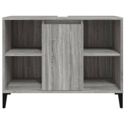 Berkfield Sink Cabinet Grey Sonoma 80X33X60 Cm Engineered Wood - thumbnail 6