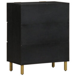 Berkfield Sideboard Black 60X33X75 Cm Engineered Wood - thumbnail 5