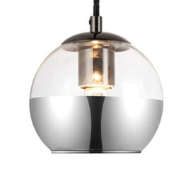 Cosylyte Marlo 3 Light Modern Smoky Glass Pendant Light - Matt Black Base - thumbnail 7