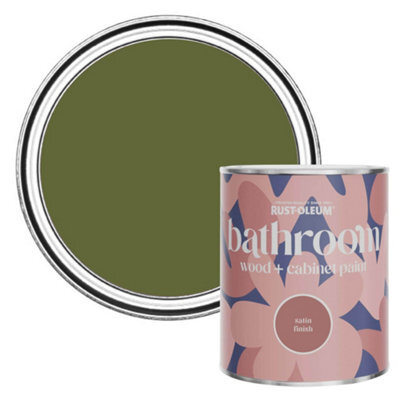 Rust-Oleum Jasper Satin Bathroom Wood & Cabinet Paint 750Ml - image 1