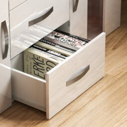 Lassic Vida Designs Astro White 2 Door 3 Drawer Led Sideboard Storage Cabinet Cupboard - thumbnail 7