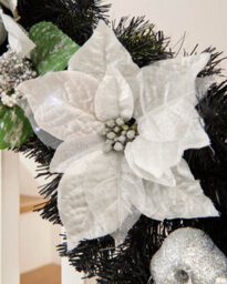 WeRChristmas 6Ft Pre Lit Decorated Frosted Christmas Garland White And Silver Design - thumbnail 5