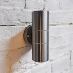 Lighting Legends Silver Outdoor Wall Mounted Stainless Steel Up & Down Led Light - thumbnail 4