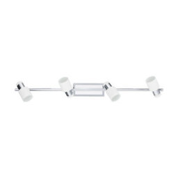 Stylish Chrome Plated Wall Light With 4 Adjustable Spots And Gu10 Bulbs - thumbnail 1